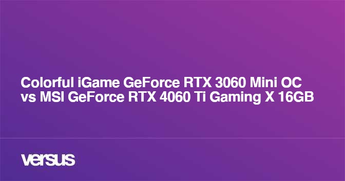 Colorful iGame GeForce RTX 4060 Ti Mini OC 8GB GDDR6 Graphics card