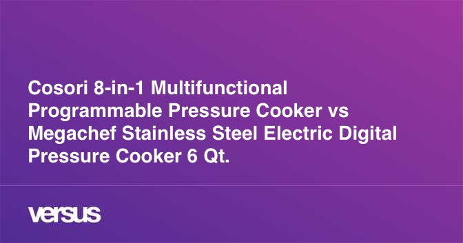 Cosori 8-in-1 Pressure Cooker (6qt)