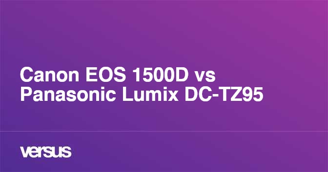 Canon EOS 1500D vs Panasonic Lumix DC-TZ95: What is the difference?