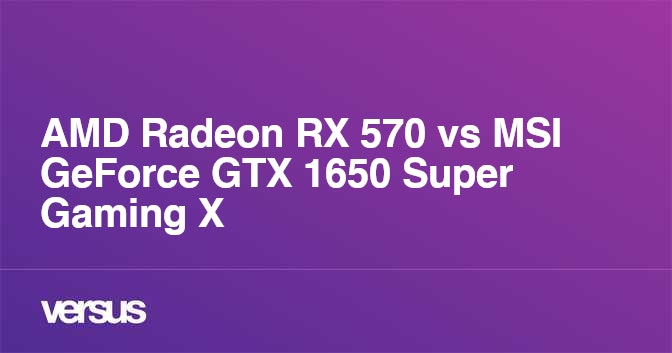 Сравнение видеокарт 1650 super и rx 570