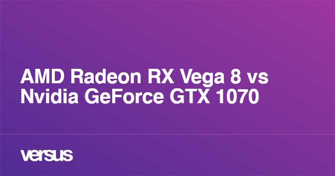 Gtx 1070 2025 vs amd