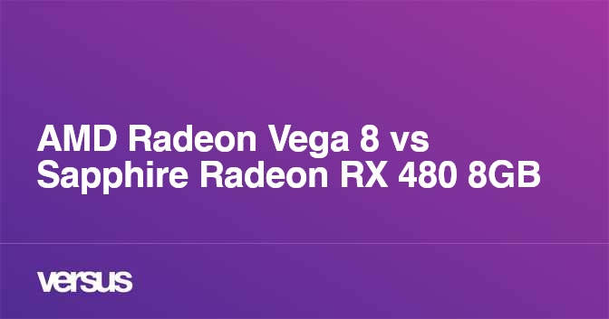 Amd radeon vega 2025 8 comparison