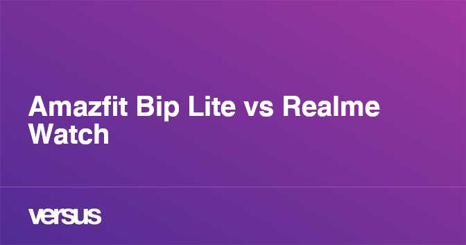 Realme smartwatch outlet vs amazfit bip