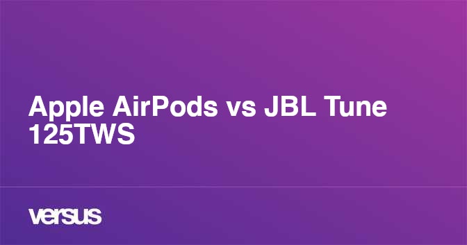 Jbl tune cheap 125 vs airpods