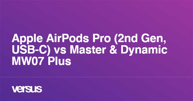 Apple airpods pro vs discount master dynamic mw07 plus