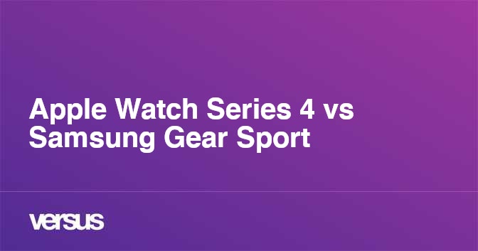 Samsung gear sport sale vs apple watch 4