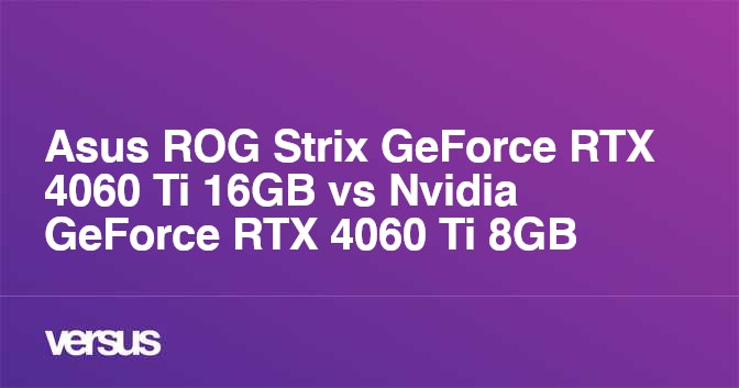 ASUS ROG Strix GeForce RTX 4060 Ti 16GB