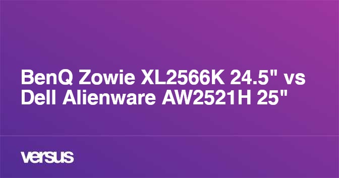 Should you buy the BenQ XL2566K? Dyac+ vs AW2521H IPS 360hz 