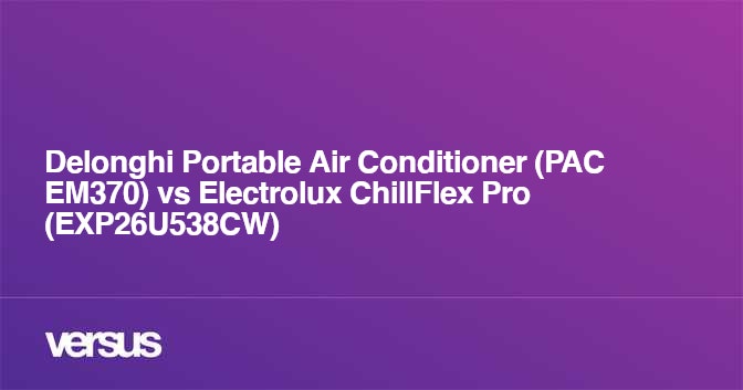 Delonghi Portable Air Conditioner PAC EM370 vs Electrolux