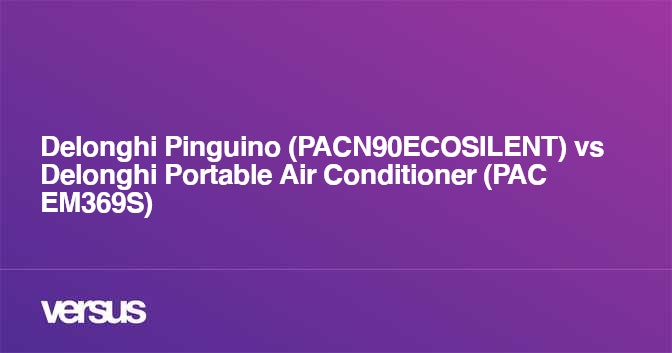 Delonghi Pinguino PACN90ECOSILENT vs Delonghi Portable Air