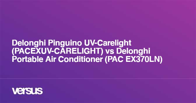 Delonghi Pinguino UV Carelight PACEXUV CARELIGHT vs Delonghi