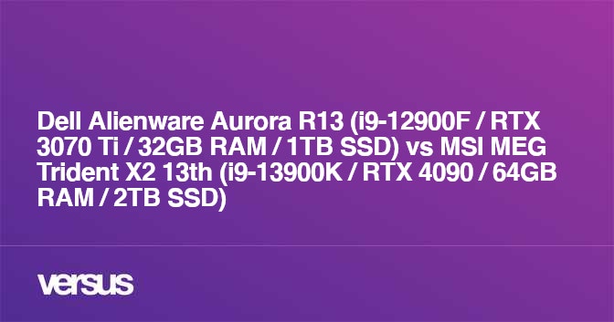 Dell Alienware Aurora R13 i9 12900F RTX 3070 Ti 32GB RAM