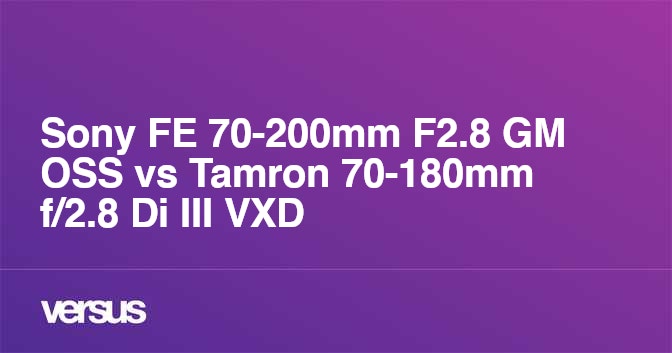 Sony FE 70-200mm F2.8 GM II Lens Vs. Tamron 70-180mm F2.8 Lens Size  Comparison - Lens Rumors