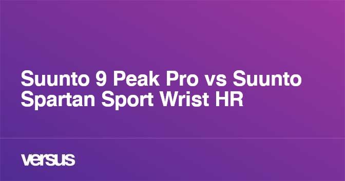 Suunto spartan sport wrist hr vs clearance suunto 9