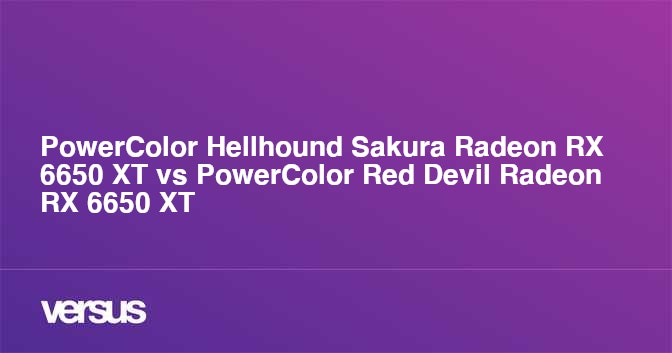 PowerColor Hellhound Sakura Radeon RX 6650 XT vs PowerColor Red