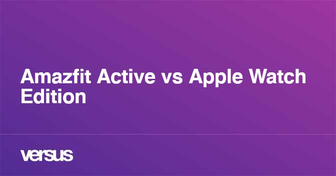 Smartwatch Apple Watch SE VS Amazfit Active: características