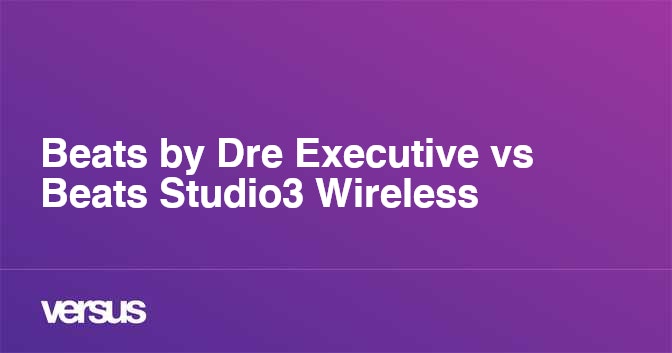 Beats executive discount vs studio