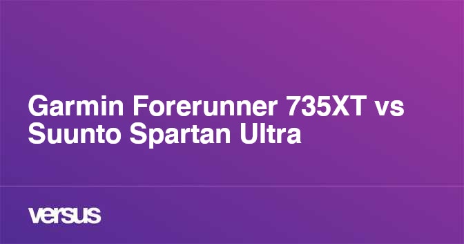 Suunto spartan trainer vs garmin 735xt discount